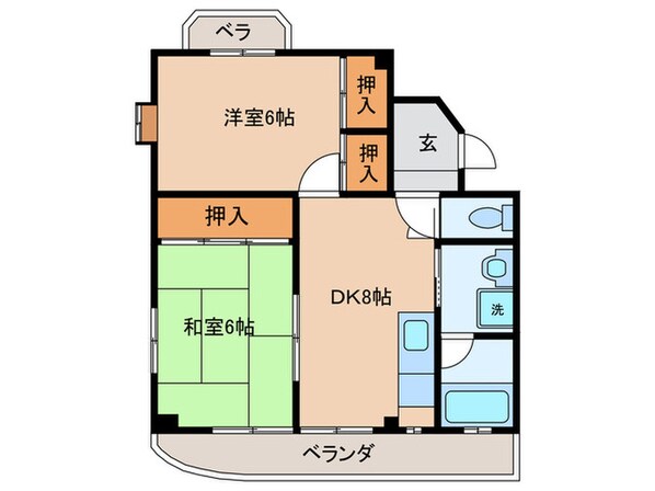 ア－クマンションの物件間取画像